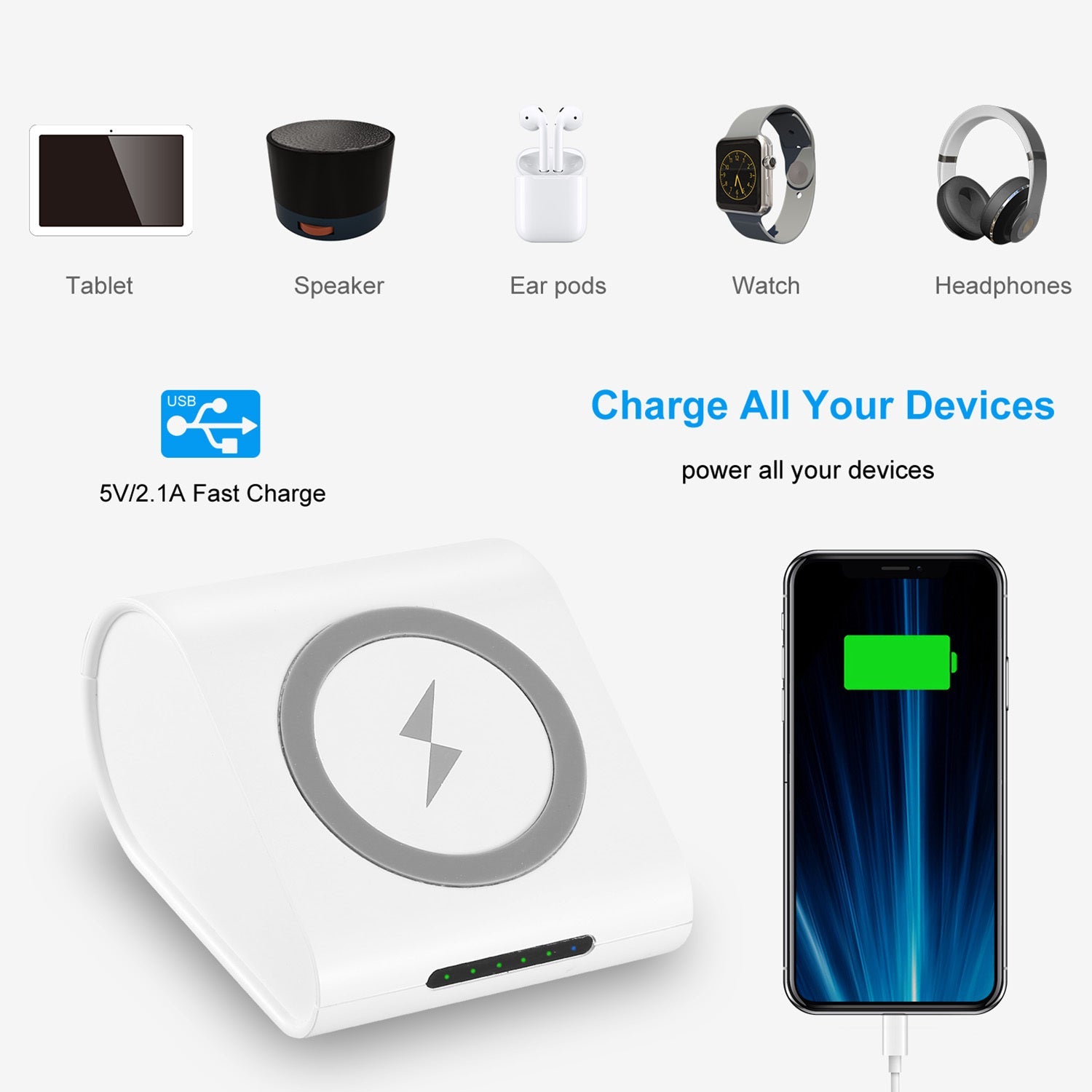 Portable Wireless Power Bank - Arboleda Store