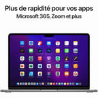 Laptop Apple MacBook Air de 13.6" (Azerty Francés, 8GB RAM, 512GB)