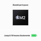 Laptop Apple MacBook Air de 13.6" (Azerty Francés, 8GB RAM, 512GB)