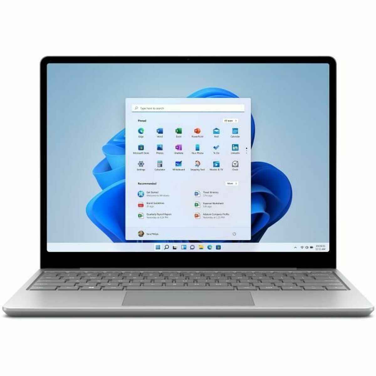 Laptop 2 en 1 Microsoft Surface Laptop Go 2 (Azerty Francés, 128 GB SSD)