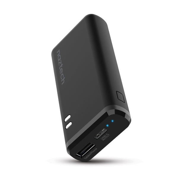 Power Bank Naztech de 4000mAh (USB-C + USB) con 13 Horas de Batería - Arboleda Store