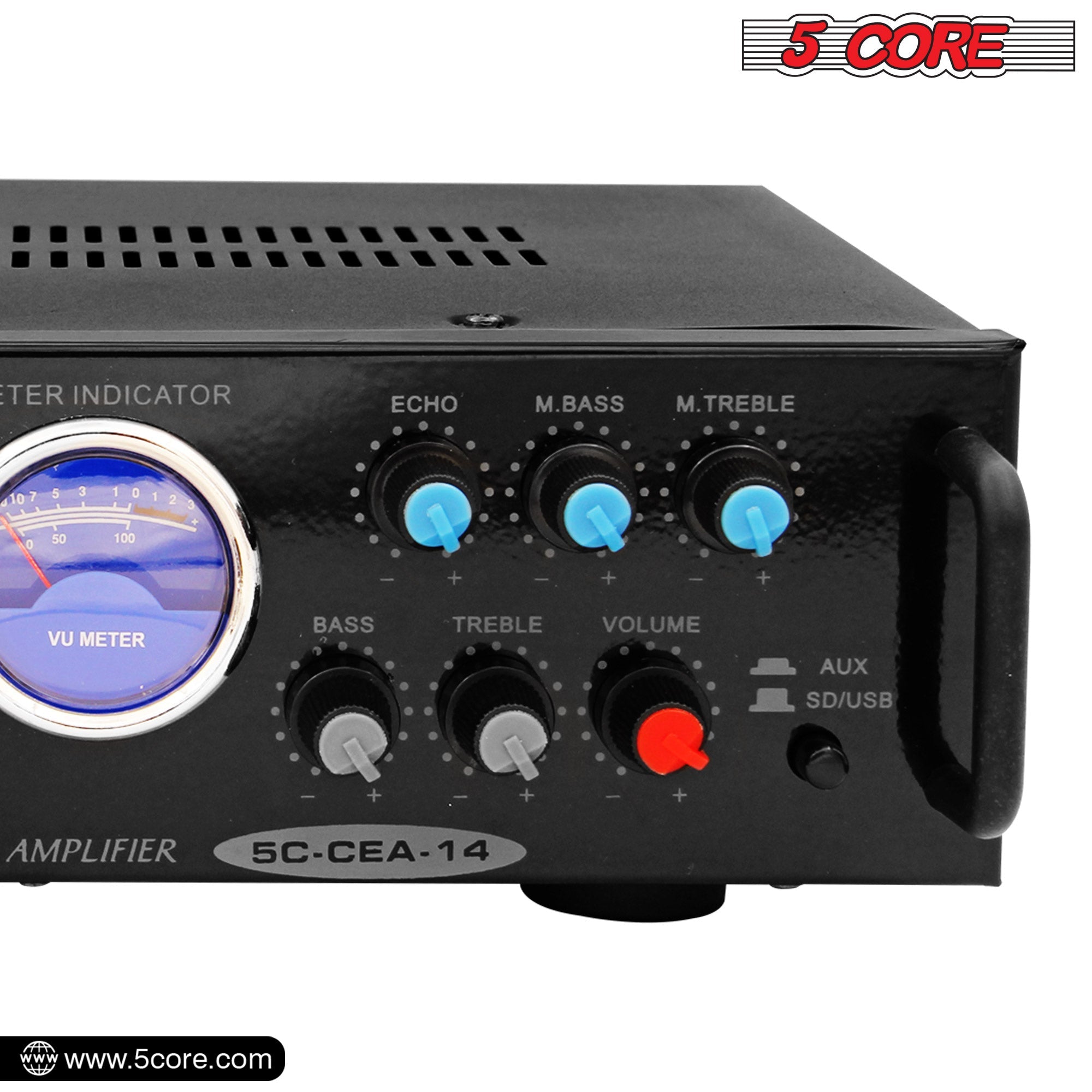 Amplificador de Doble Canal 5Core para Sistema de Audio de Coche, Receptor de Audio de 300 W - Arboleda Store