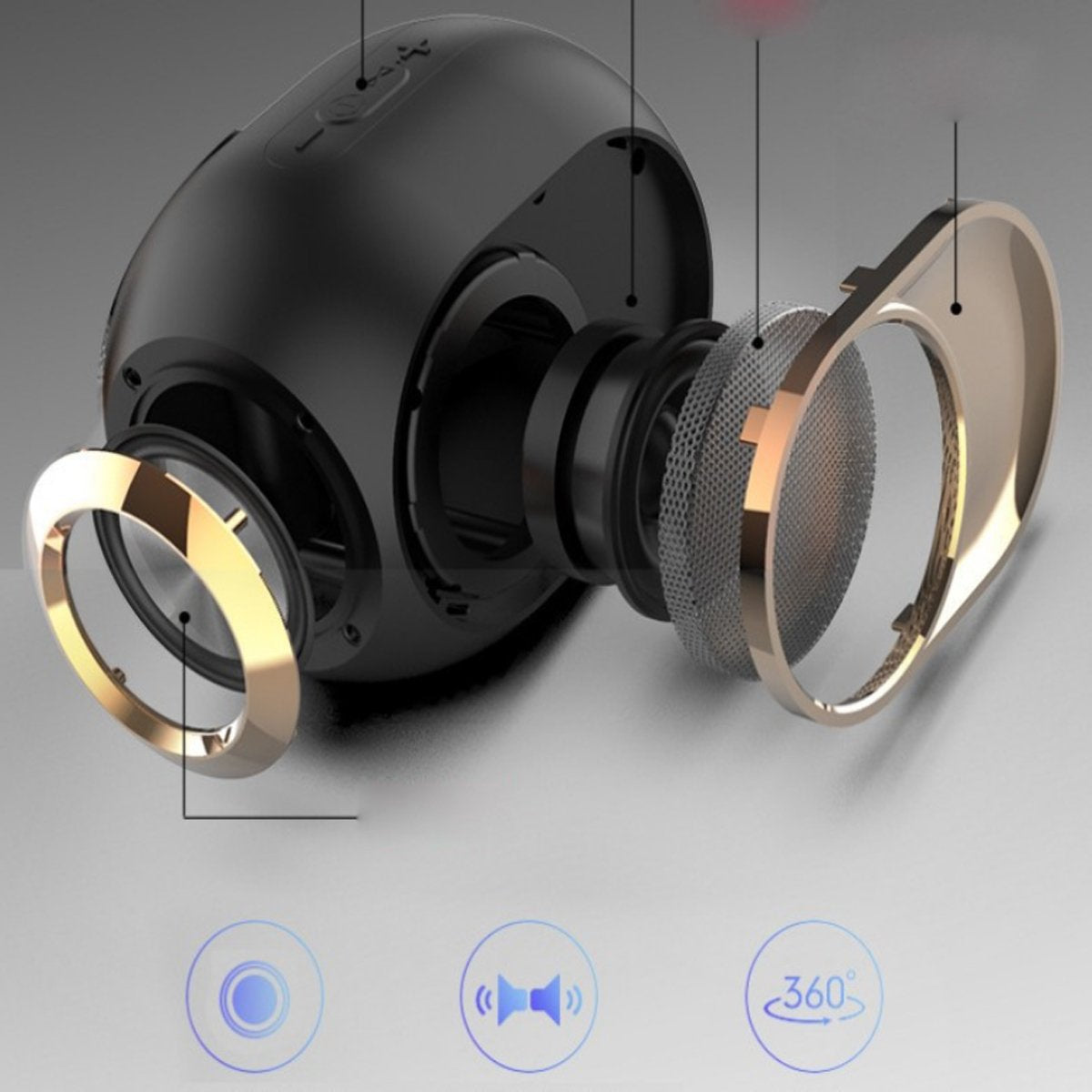 Altavoz Bluetooth Golden Olden - Arboleda Store