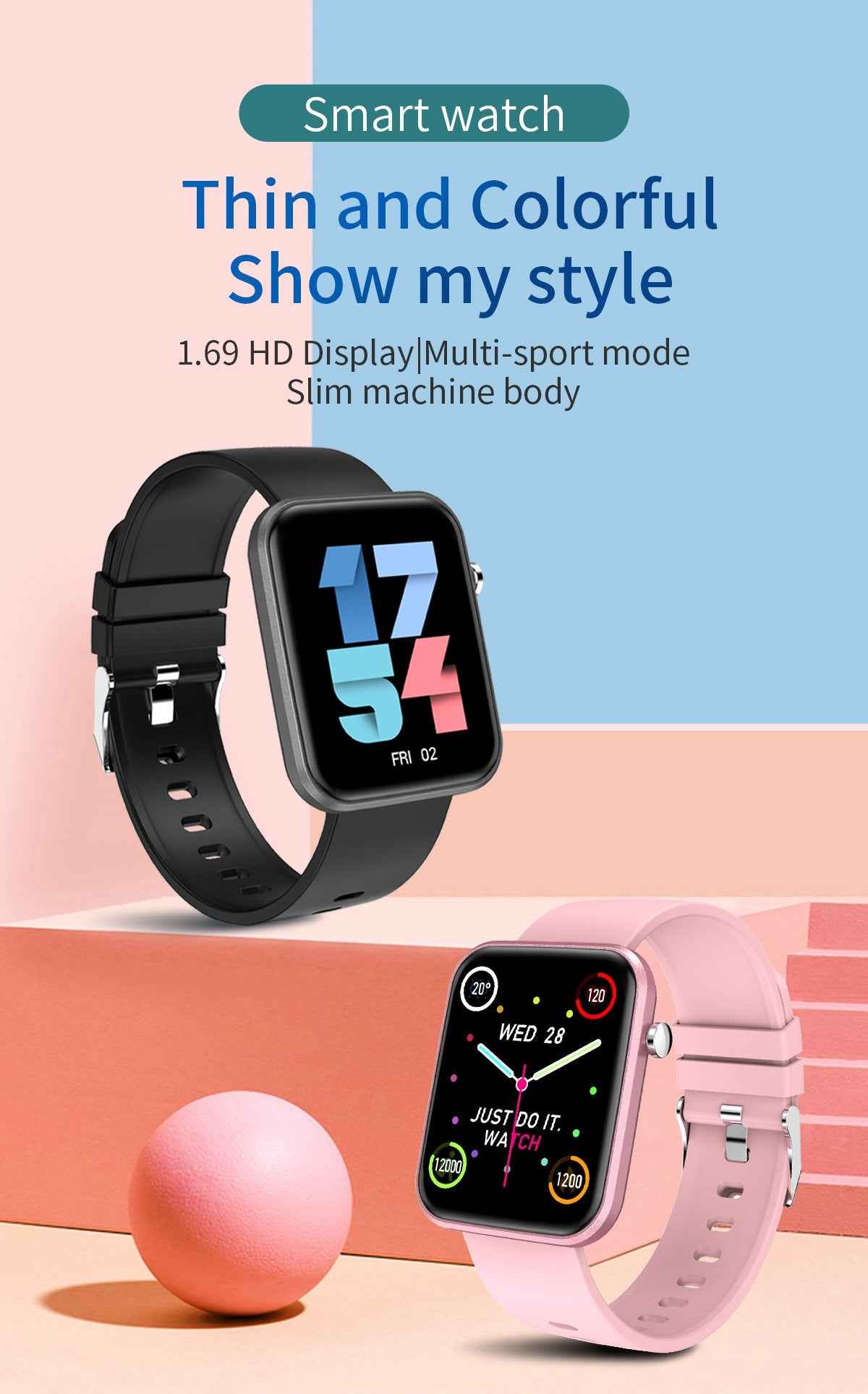 Reloj Inteligente Avanzado con Tres Correas y Monitor de Bienestar y Actividad