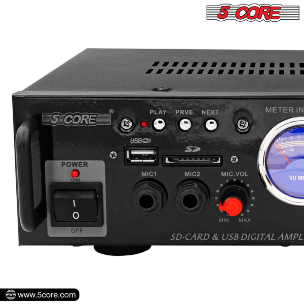 Amplificador de Doble Canal 5Core para Sistema de Audio de Coche, Receptor de Audio de 300 W - Arboleda Store