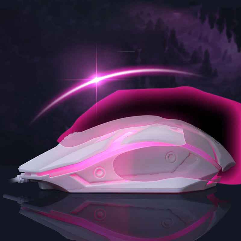 Set Gaming de Teclado y Mouse con Iluminación LED