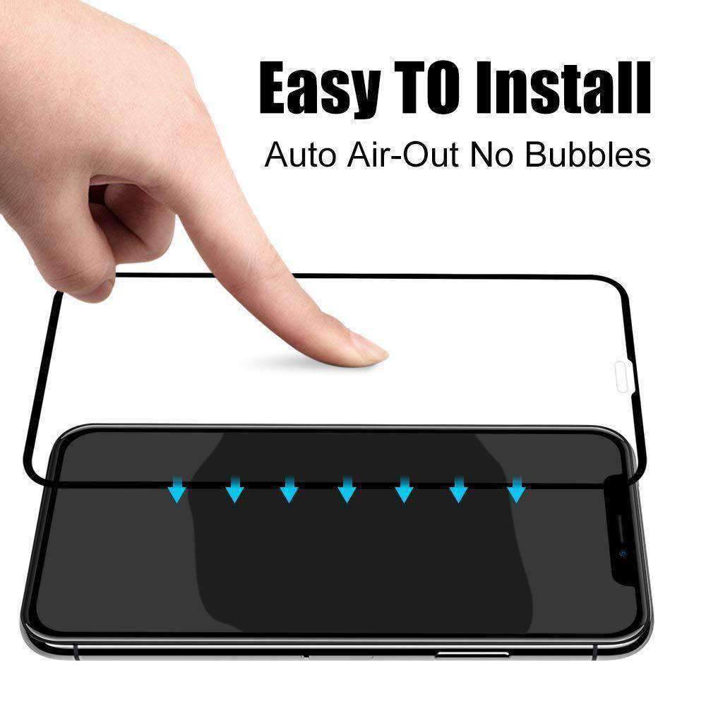 Protector de Pantalla de Cristal Templado 9H AMZER Kristal para iPhone Xs Max (de Borde a Borde) - Arboleda Store