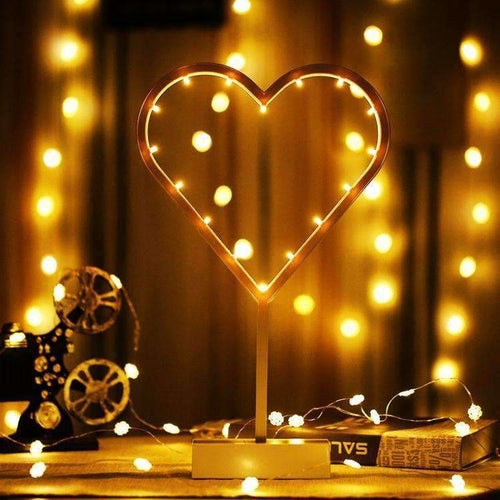 Guirnalda LED Romántica con Formas (con Soporte) - Arboleda Store
