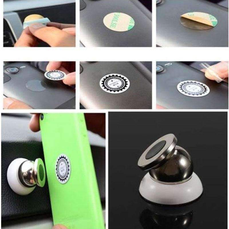Soporte Magnético para Tablero de Coche (360°) para iPhone y GPS - Arboleda Store