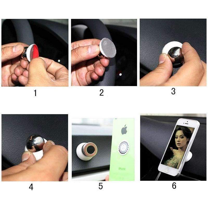 Soporte Magnético para Tablero de Coche (360°) para iPhone y GPS - Arboleda Store