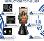 Gimbal Inteligente Robo (Rotación 360°) para Grabación de Video y Seguimiento de Objetos