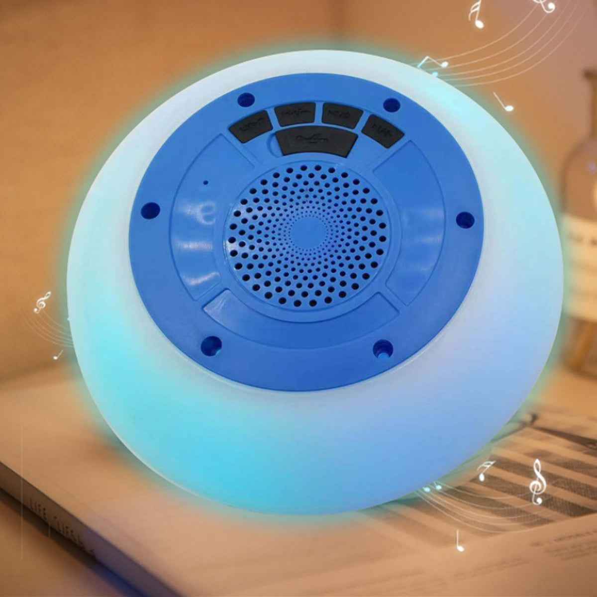 Parlante Flotante Bluetooth Sumergible con Luces LED para Piscinas 'Floatilla'