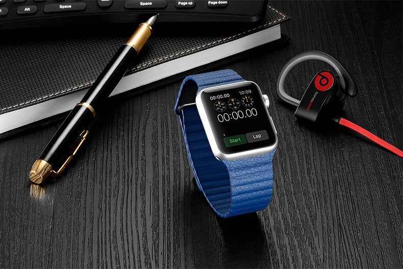 Correa para Apple Watch de Piel Genuina con Cierre Magnético