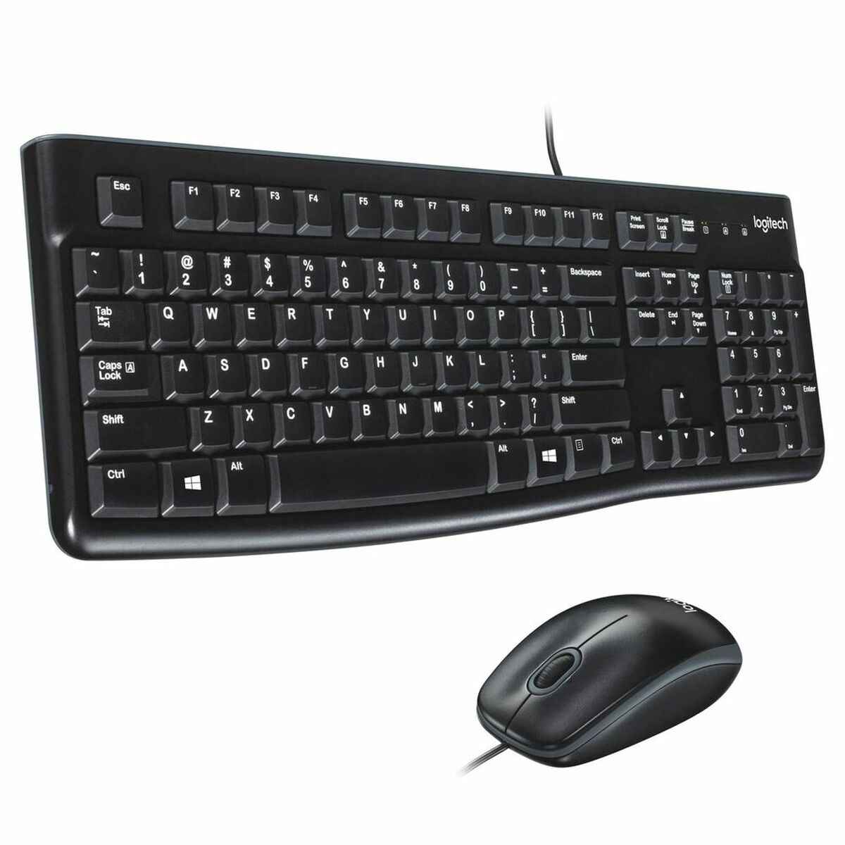 Teclado de Escritorio Logitech MK120 (Negro, QWERTY Portugués)