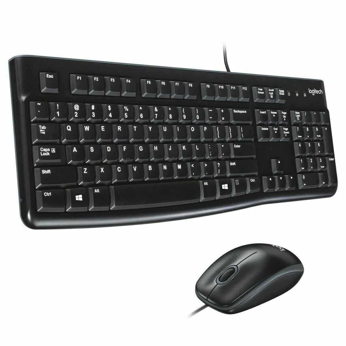 Teclado de Escritorio Logitech MK120 (Negro, QWERTY Portugués)