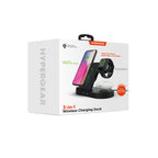 Base de Carga Inalámbrica 3 en 1 Hypergear (Negra) - Arboleda Store