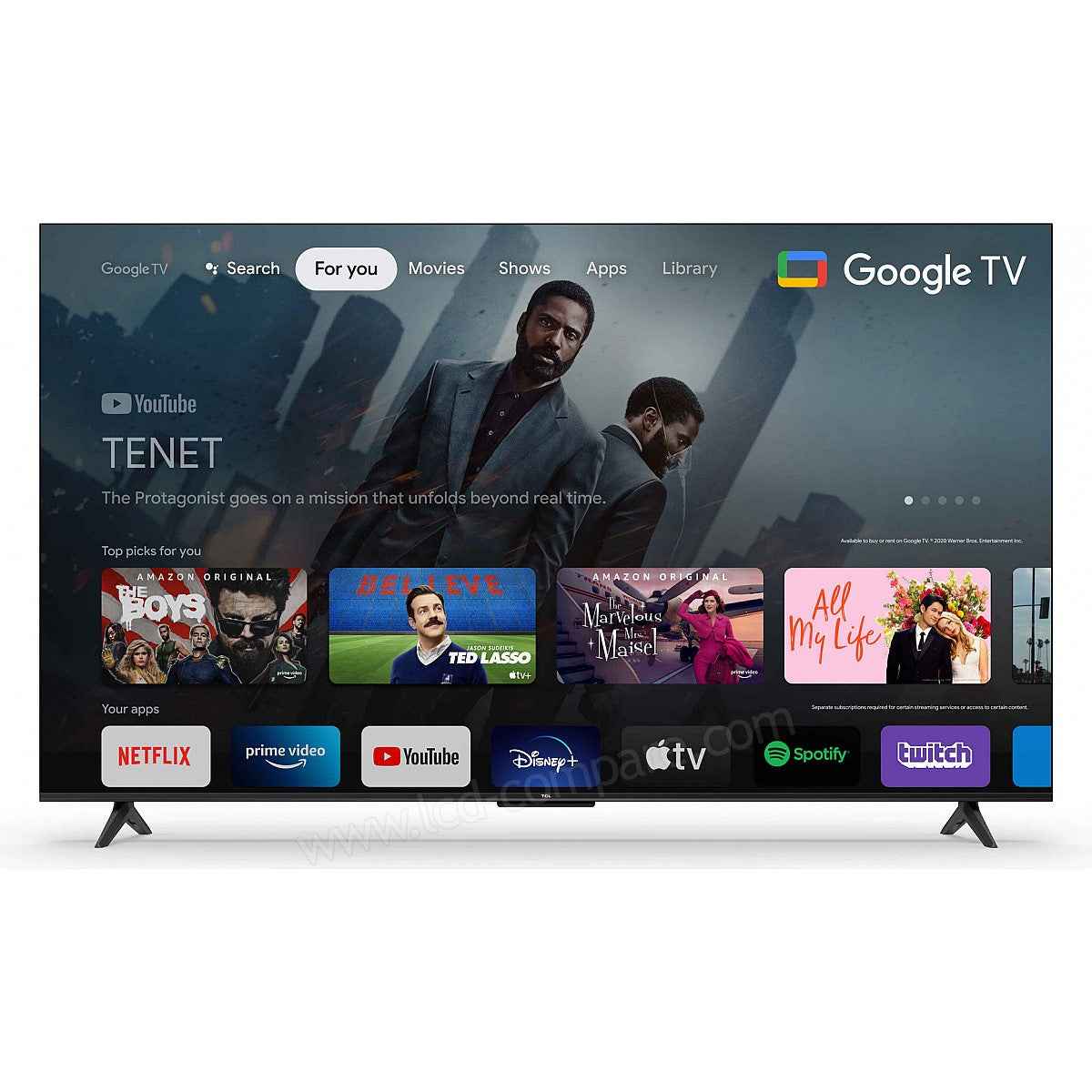 Smart TV TCL 55P631 de 55" con 4K Ultra HD y Wi-Fi
