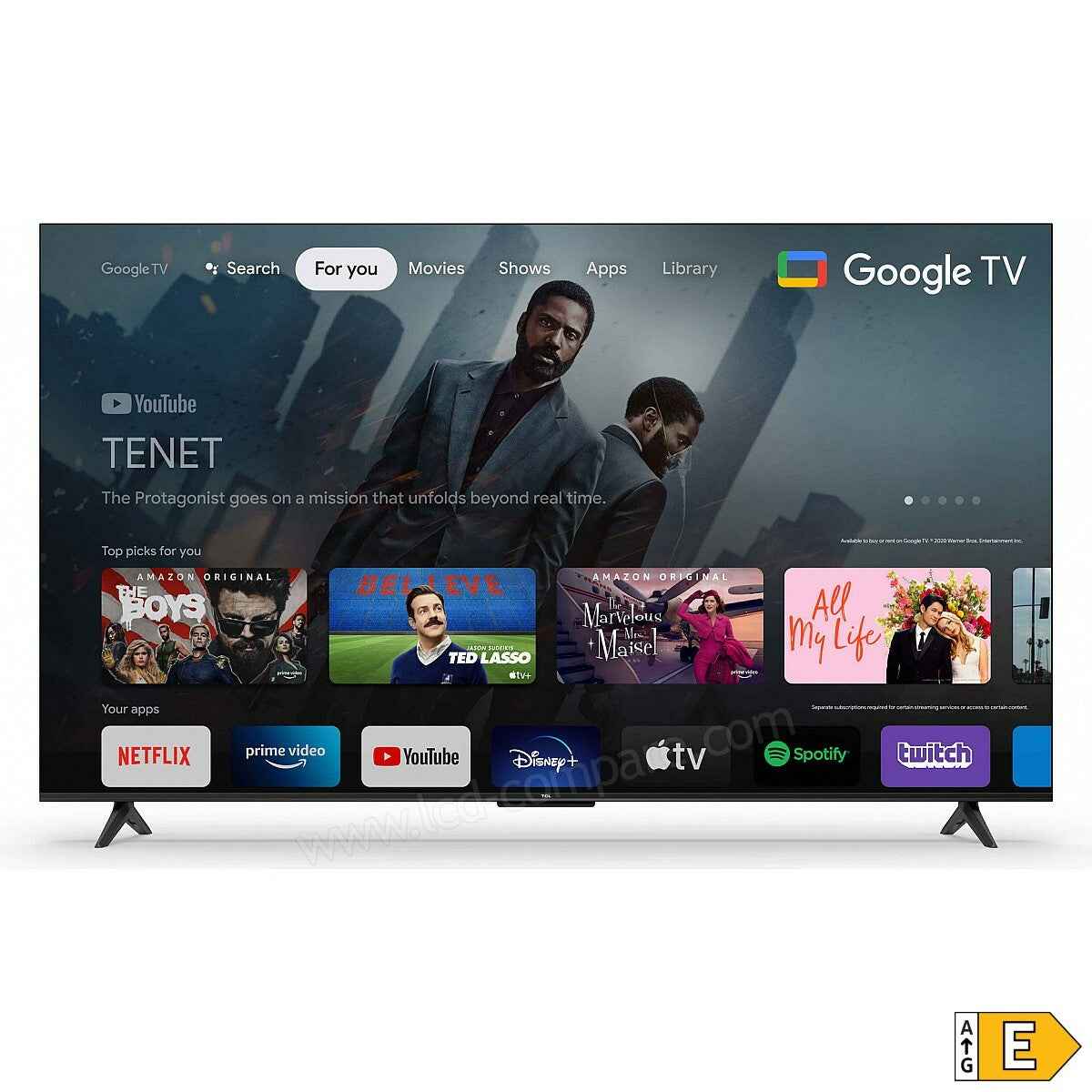 Smart TV TCL 55P631 de 55" con 4K Ultra HD y Wi-Fi