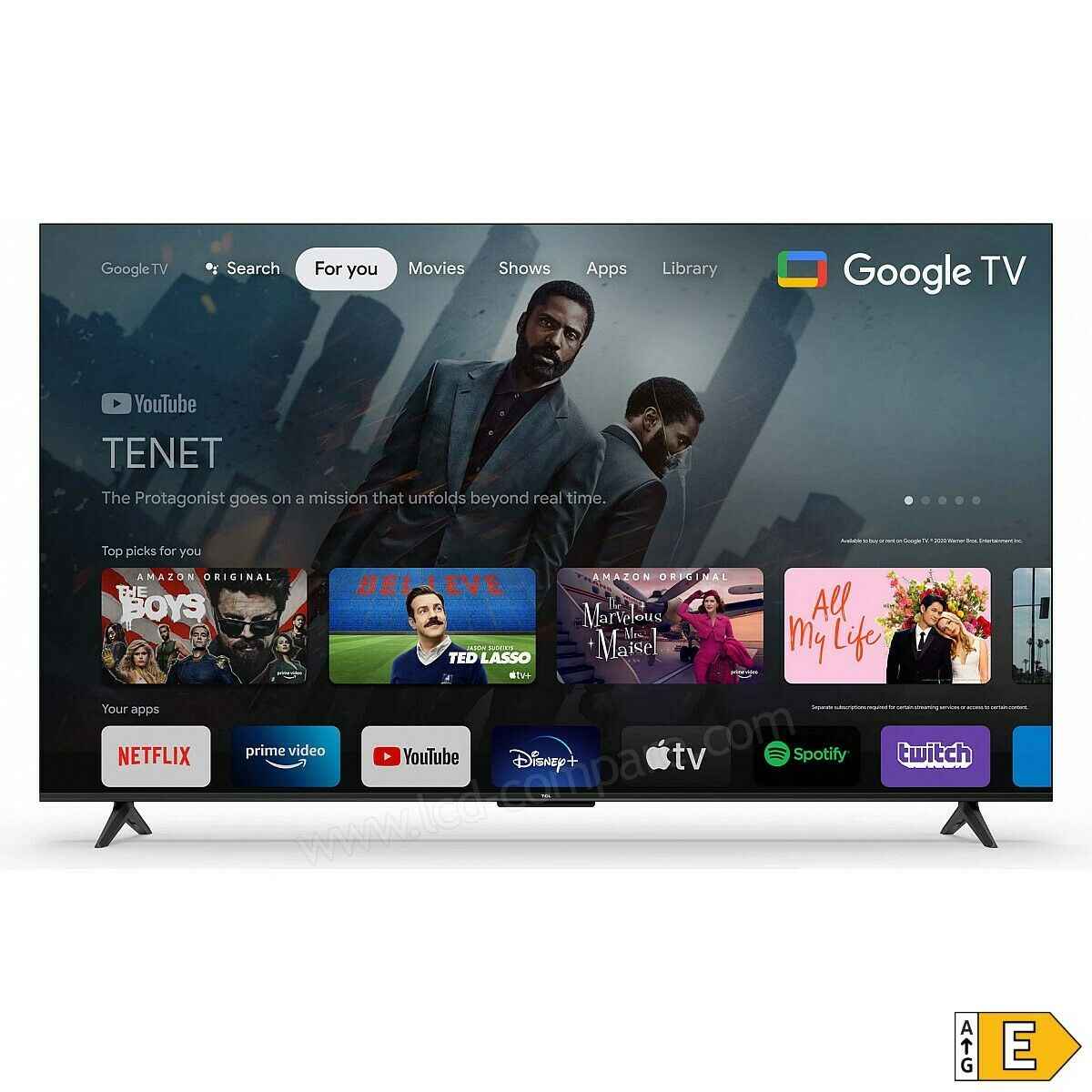 Smart TV TCL 55P631 de 55" con 4K Ultra HD y Wi-Fi