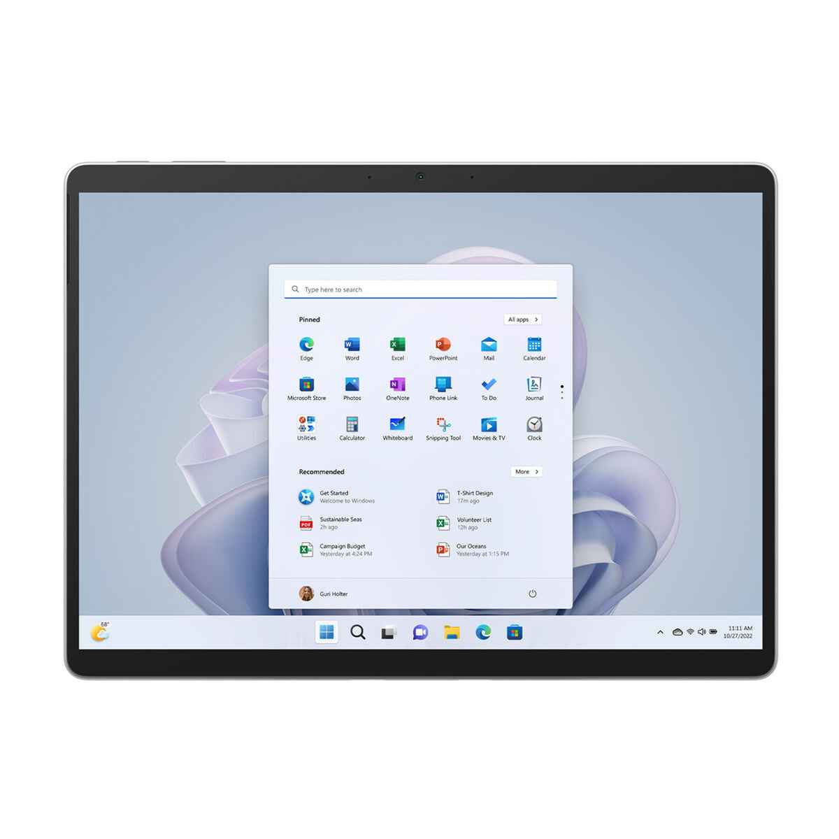 Portátil 2 en 1 Microsoft (QHB-00005) - Plateado, 8 GB de RAM, Core i5-1245U