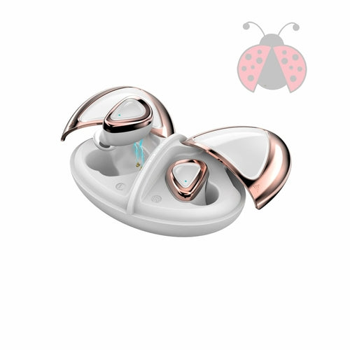 Auriculares Inalámbricos con Estuche de Carga (2 en 1) 'Ladybug' - Arboleda Store