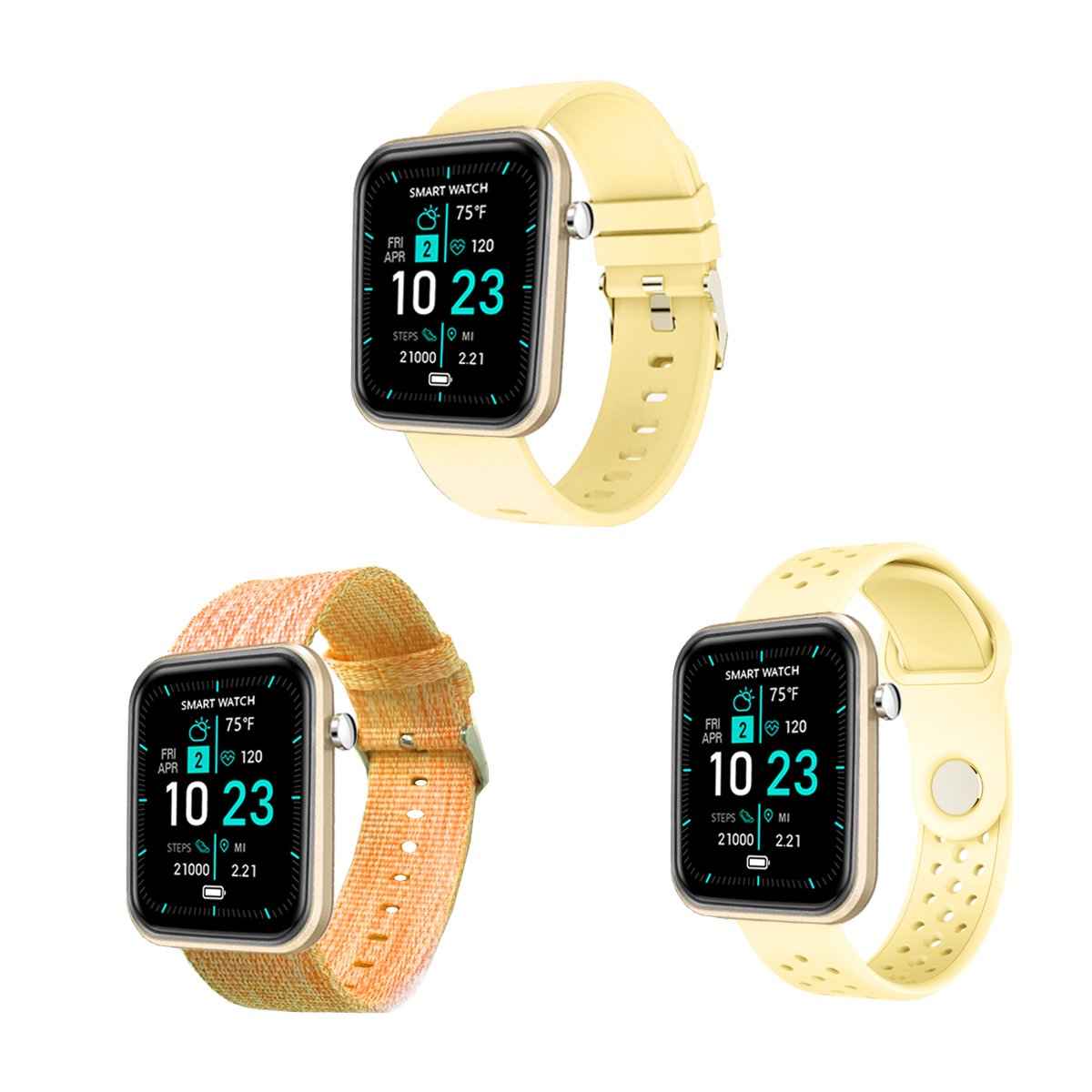 Reloj Inteligente Avanzado con Tres Correas y Monitor de Bienestar y Actividad