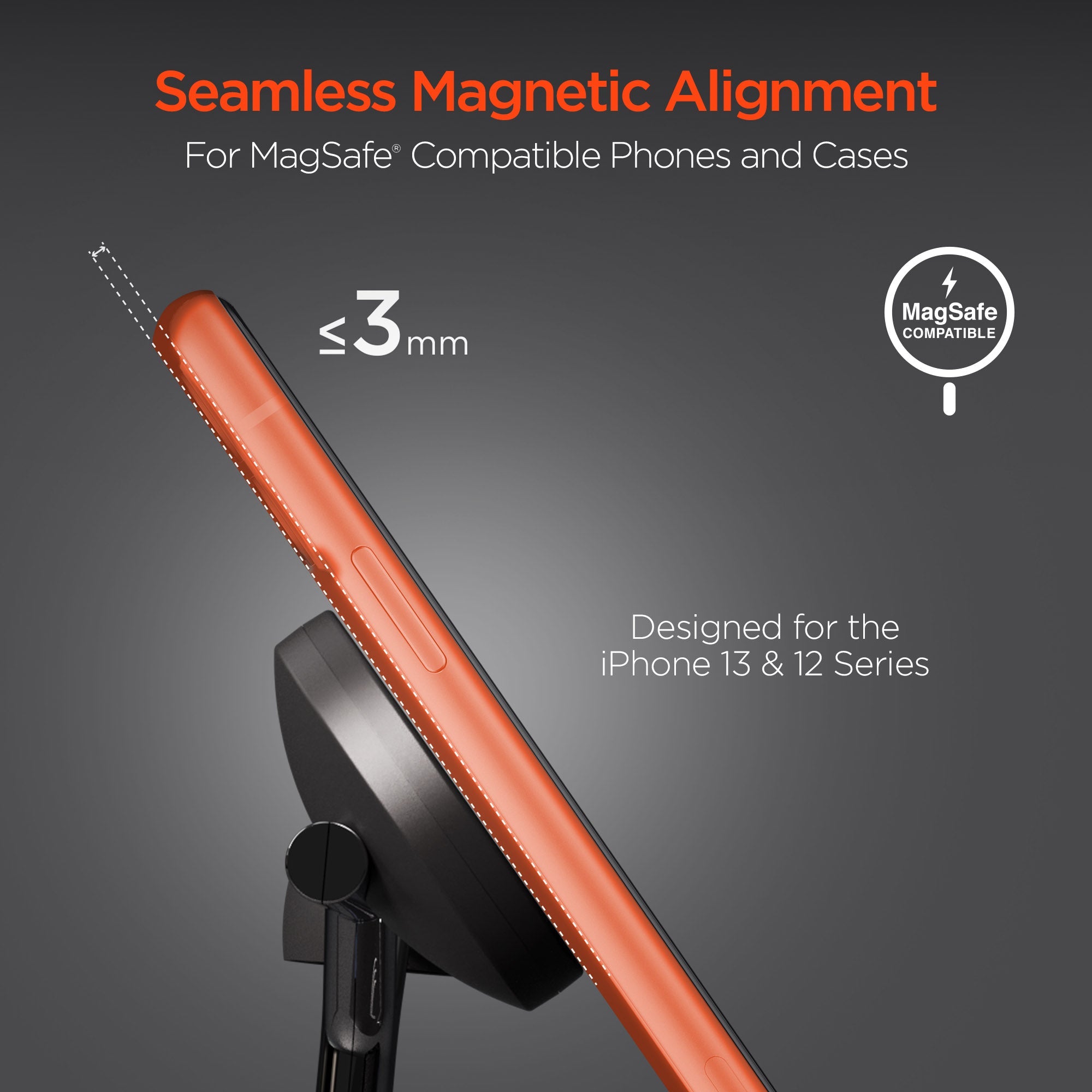 Soporte de Carga Inalámbrica MagSafe 3 en 1 HyperGear MaxCharge - Arboleda Store