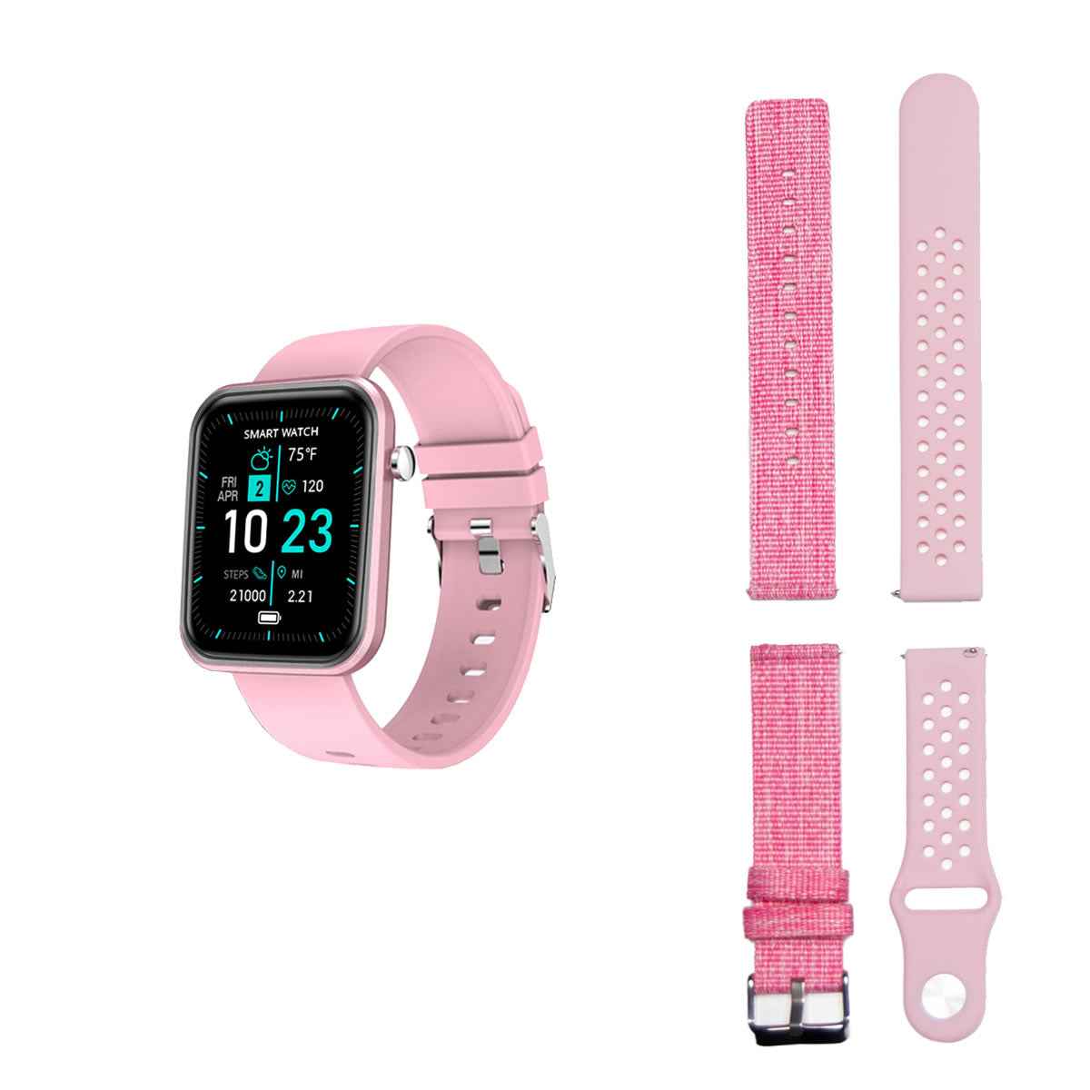 Reloj Inteligente Avanzado con Tres Correas y Monitor de Bienestar y Actividad