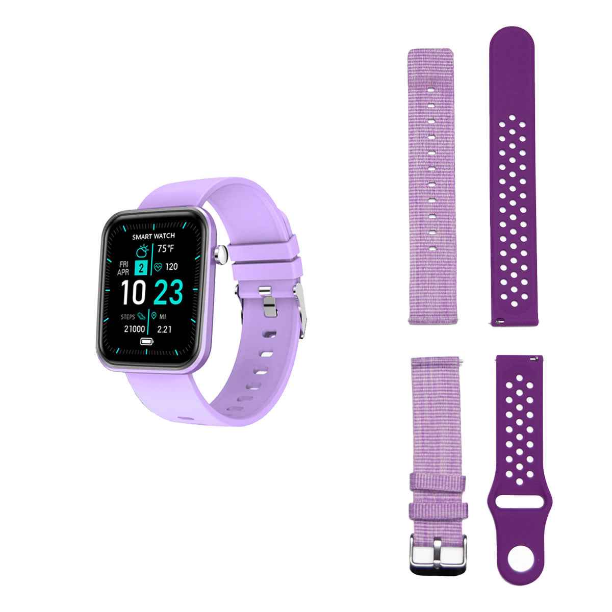 Reloj Inteligente Avanzado con Tres Correas y Monitor de Bienestar y Actividad