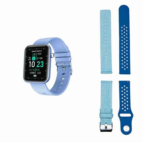 Reloj Inteligente Avanzado con Tres Correas y Monitor de Bienestar y Actividad