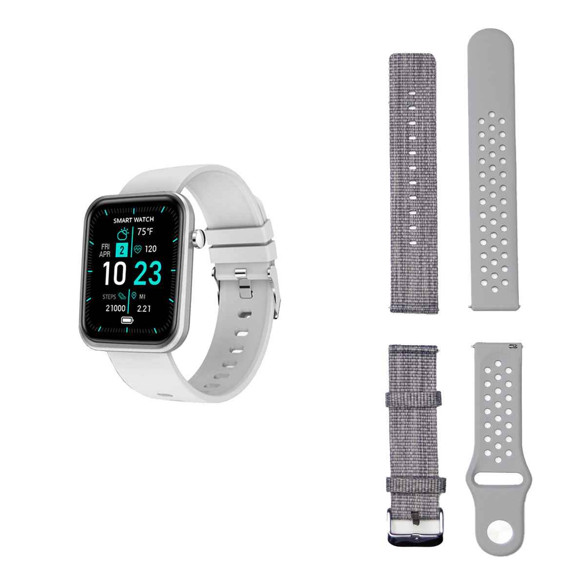 Reloj Inteligente Avanzado con Tres Correas y Monitor de Bienestar y Actividad