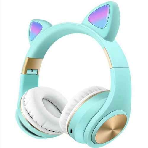 Auriculares Inalámbricos Bluetooth con Orejas de Gato y Luces