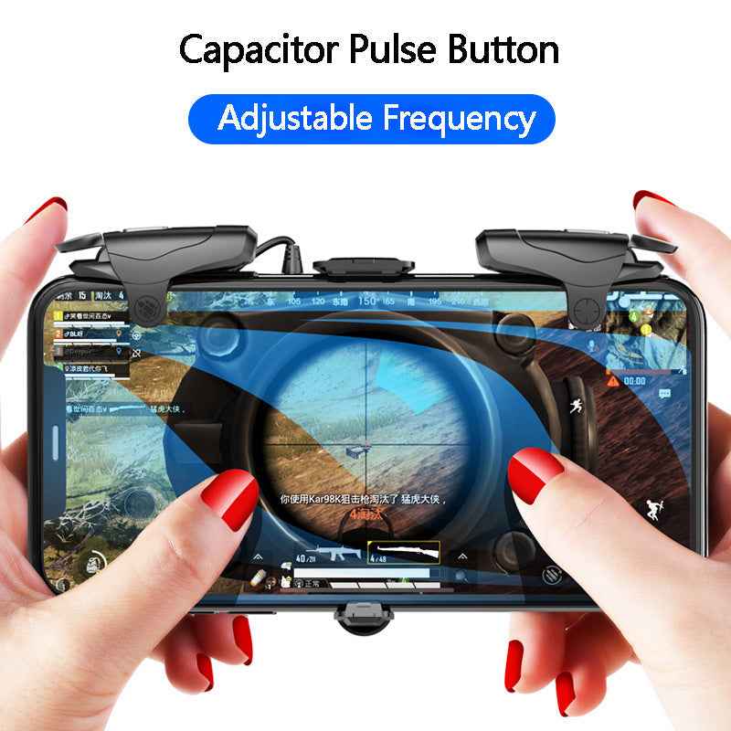 Mando de Juego Móvil con Gatillos de Disparo y Joystick de Aleación