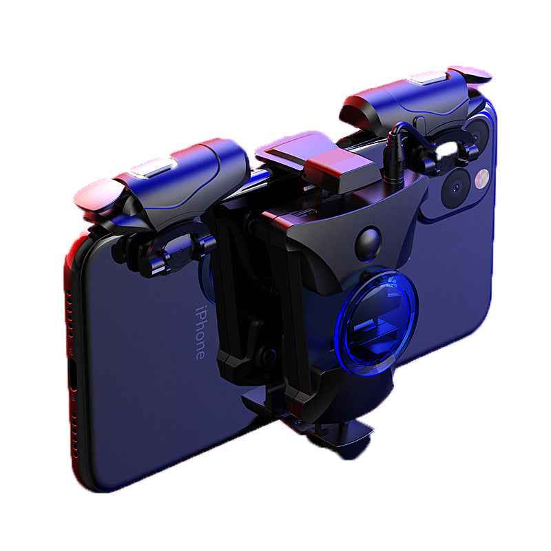 Mando de Juego Móvil con Gatillos de Disparo y Joystick de Aleación