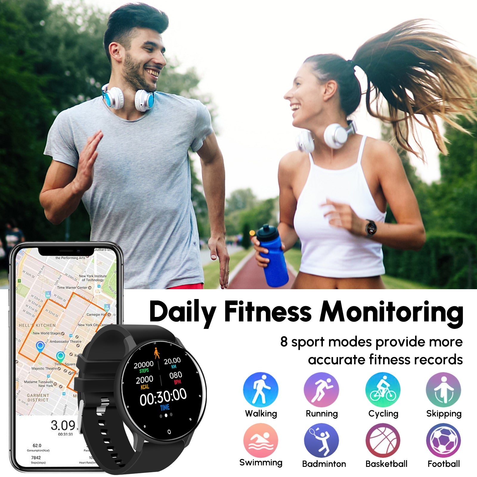 Smartwatch Bluetooth P67 Resistente al Agua (con Control Remoto de Cámara) - Arboleda Store