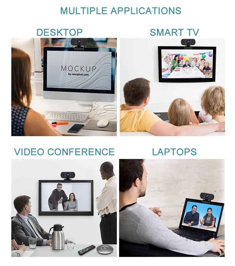 Webcam Portátil ZOOMEX 1080P HD con Micrófono para Videollamadas