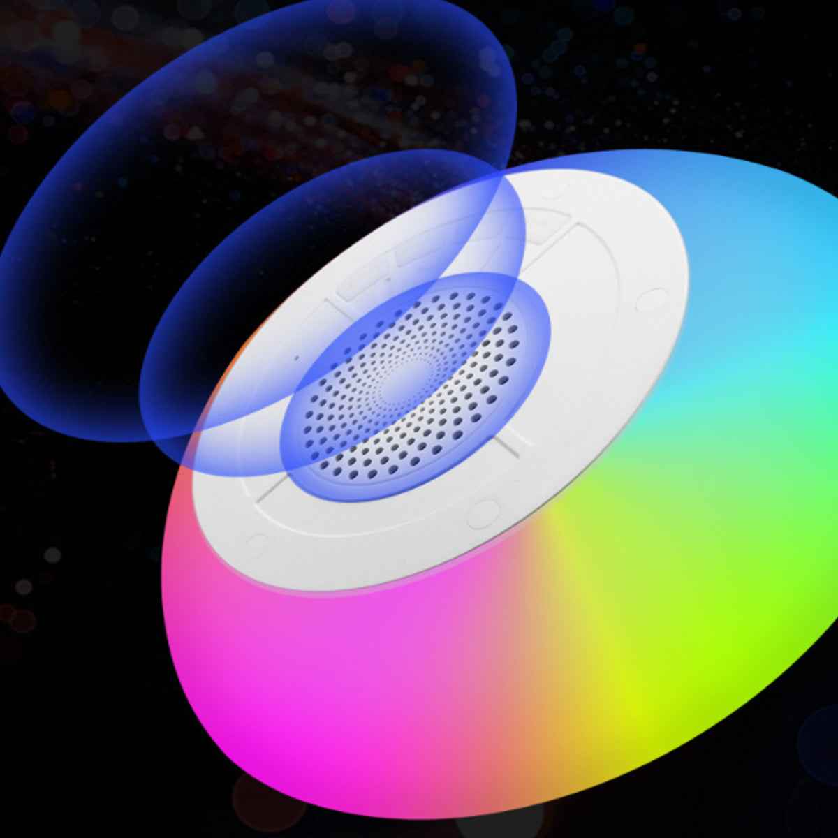 Parlante Flotante Bluetooth Sumergible con Luces LED para Piscinas 'Floatilla'