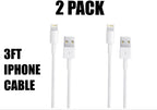 Paquete de 2 Cargadores Blancos de 0,9 m Compatibles con iPhone - Arboleda Store