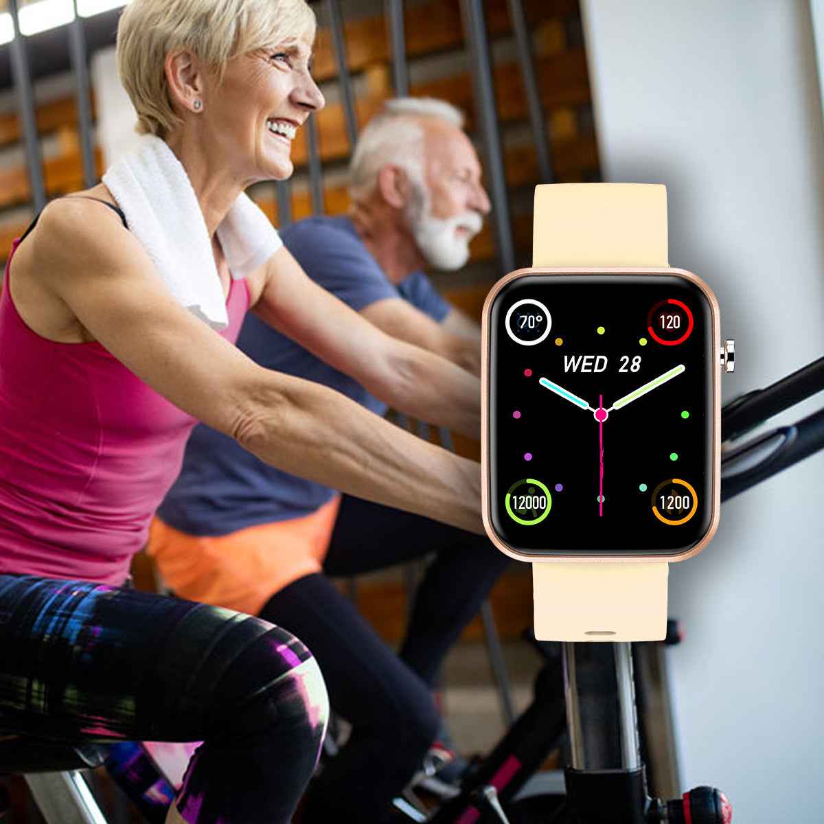 Reloj Inteligente Avanzado con Tres Correas y Monitor de Bienestar y Actividad