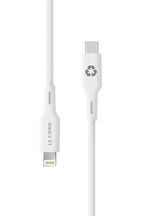 Cable iPhone de Lightning a Tipo C 'Foggy Snow' (1.2m) - Hecho de materiales reciclados - Arboleda Store