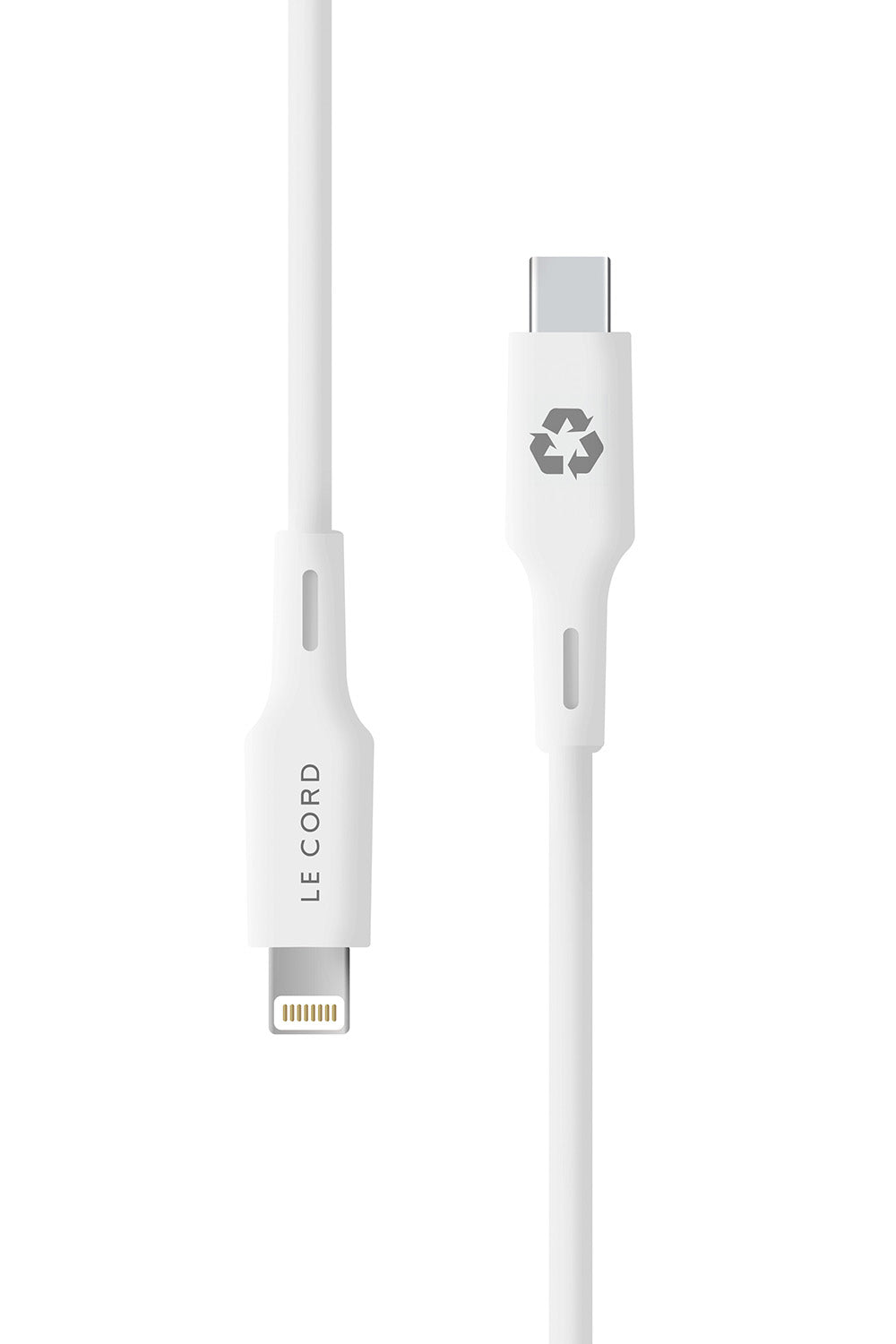 Cable iPhone de Lightning a Tipo C 'Foggy Snow' (1.2m) - Hecho de materiales reciclados - Arboleda Store