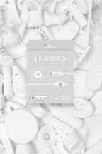 Cable iPhone de Lightning a Tipo C 'Foggy Snow' (1.2m) - Hecho de materiales reciclados