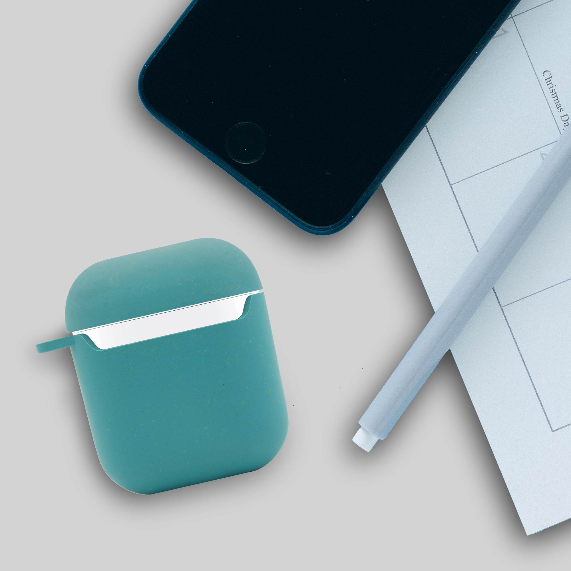 Funda para AirPods Ecológica y Biodegradable - Azul Océano - Arboleda Store