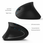 Ratón Vertical Ergonómico Inalámbrico 2.4G - Arboleda Store