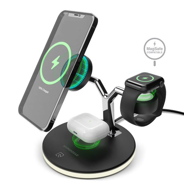 Soporte de Carga Inalámbrica MagSafe 3 en 1 HyperGear MaxCharge - Arboleda Store