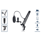 Micrófono Condensador USB Emerson para Gaming y Streaming - Arboleda Store