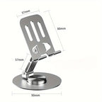 Soporte de Teléfono Metálico Ajustable y Giratorio con Base Antideslizante - Arboleda Store