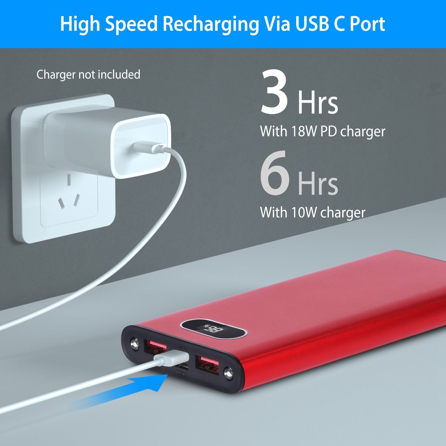 Power Bank Portátil de Carga Súper Rápida - Arboleda Store
