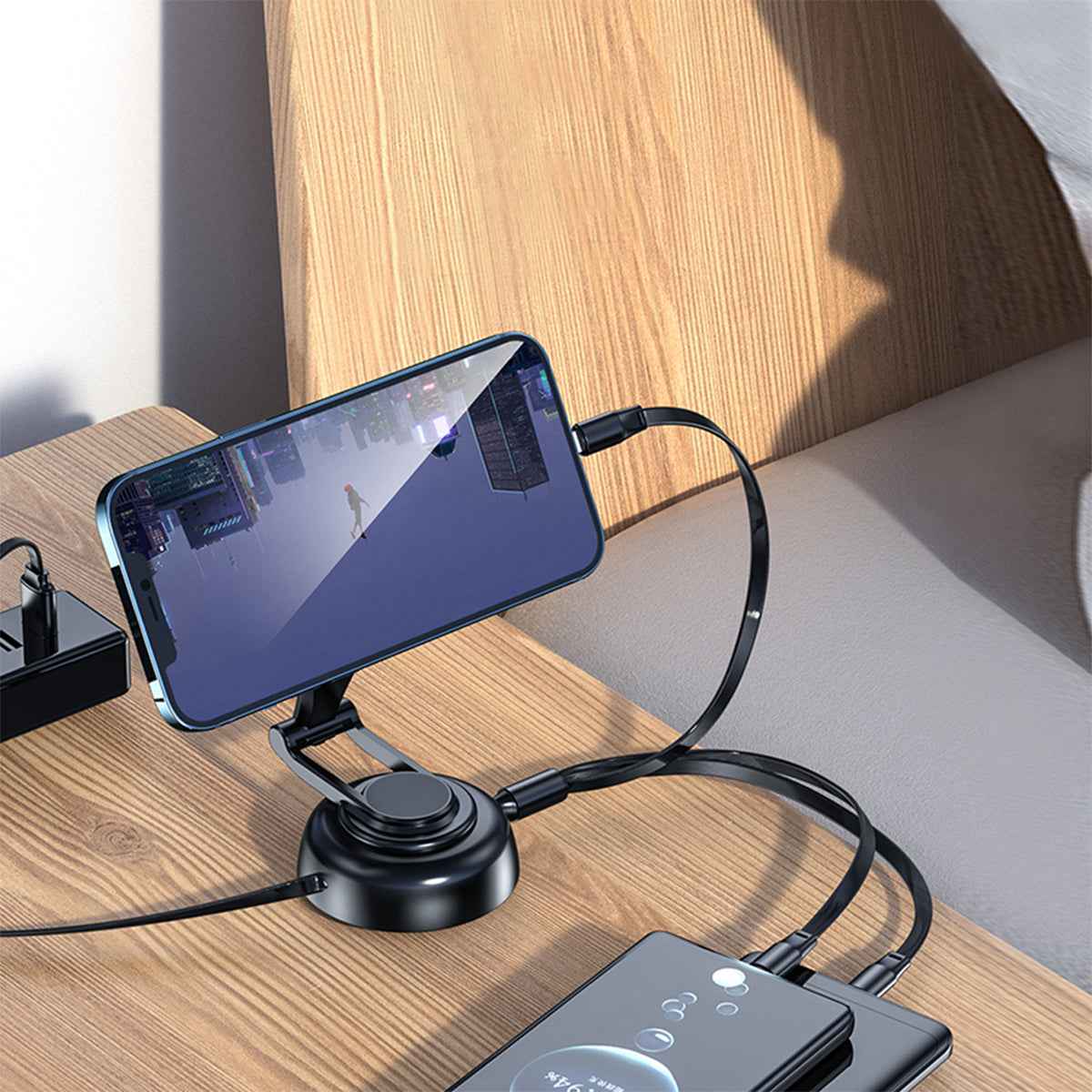 Cargador para Coche Magnético 3 en 1 Zunammy con Cable Triple