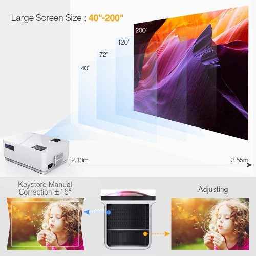 Proyector de Video LCD HD con Estuche Portátil